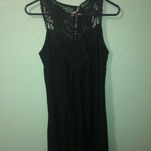 Black lace dress